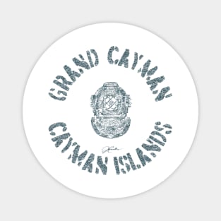 Grand Cayman, Cayman Islands, Vintage Dive Helmet Magnet